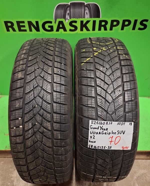 225/60R17 GoodYear UltraGrip Ice Suv 103T kitka 6mm / 4P41