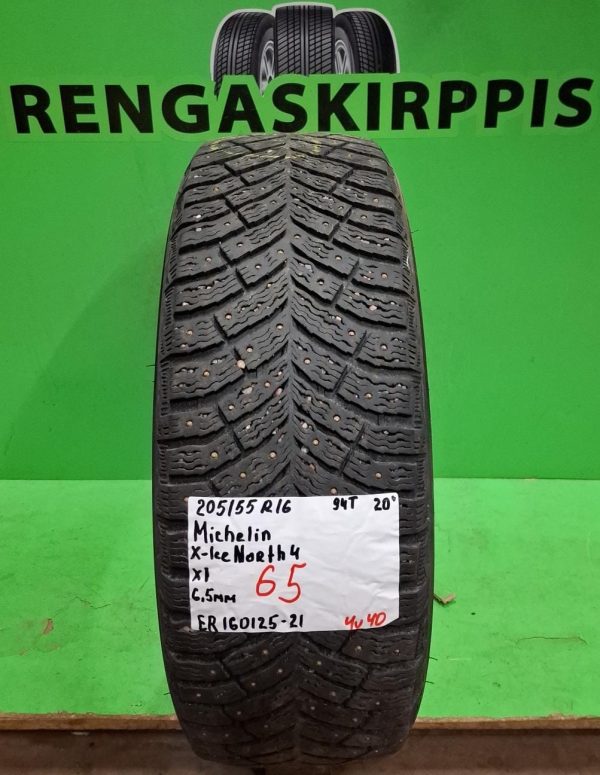 205/55R16 Michelin X-Ice North 4 94T nasta 6,5mm / 4V40