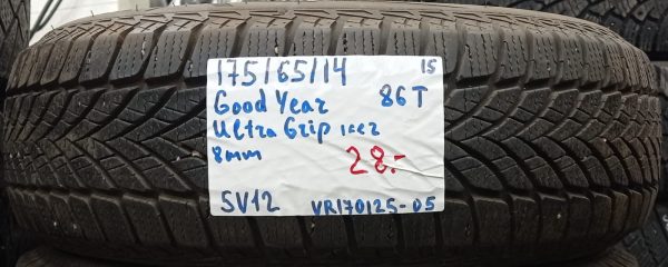 175/65R14 GoodYear UltraGrip Ice 2 86T kitka 8mm / 5V12