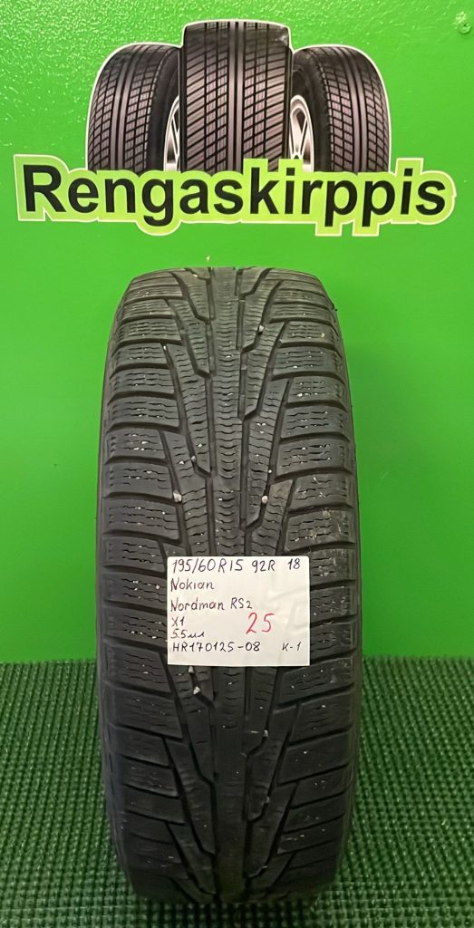 195/60R15 Nokian Nordman RS2 92R kitka 5,5mm / K1