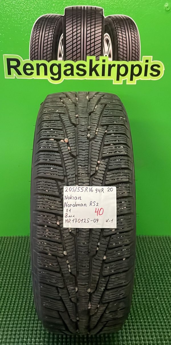 205/55R16 Nokian Nordman RS2 94R kitka 8mm / K1