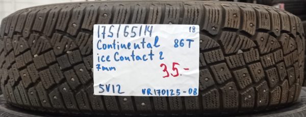 175/65R14 Continental IceContact 2 86T nasta 7mm / 5V12