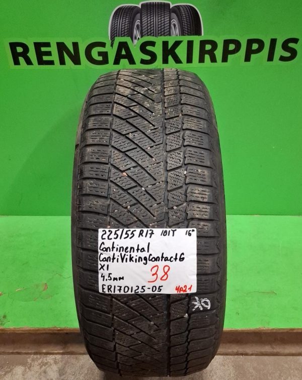 225/55R17 Continental ContiVikingContact 6 101T kitka 4,5mm / 4P21