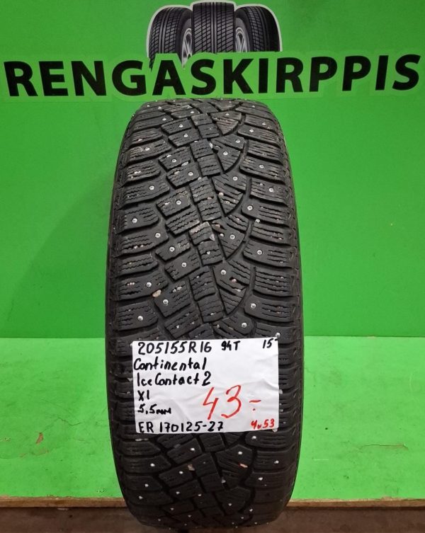 205/55R16 Continental IceContact 2 94T nasta 5,5mm / 4V53