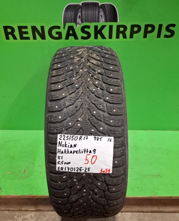 225/50R17 Nokian HKPL 9 98T nasta 5,5mm / 5V51