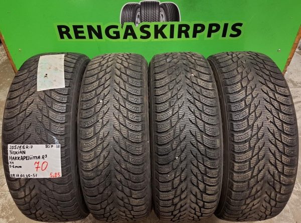 205/55R17 Nokian HKPL R3 95R kitka 5-6mm / 5V25