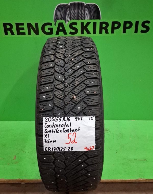 205/55R16 Continental ContiIceContact 94T nasta 7,5mm / 4V33