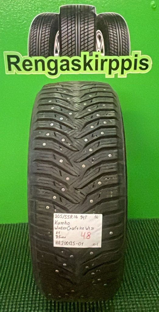 205/55R16 Kumho WinterCraft Ice WI31 94t nasta 7,5mm / K1