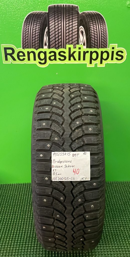 195/55R15 Bridgestone Blizzak Spike 01 99T nasta 8,5mm / K1