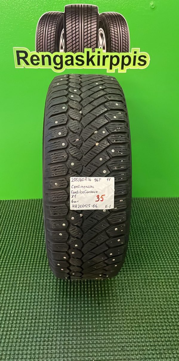 205/60R16 Continental ContiIceContact 96T nasta 6mm / K1