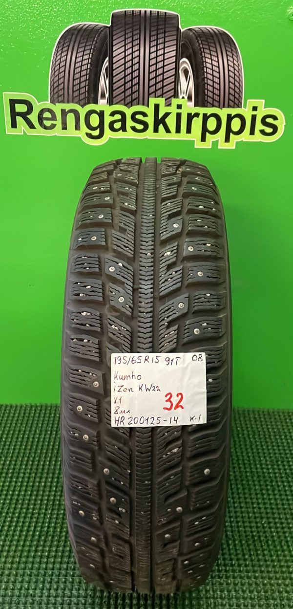 195/65R15 Kumho IZen KW22 91T nasta 8mm / K1