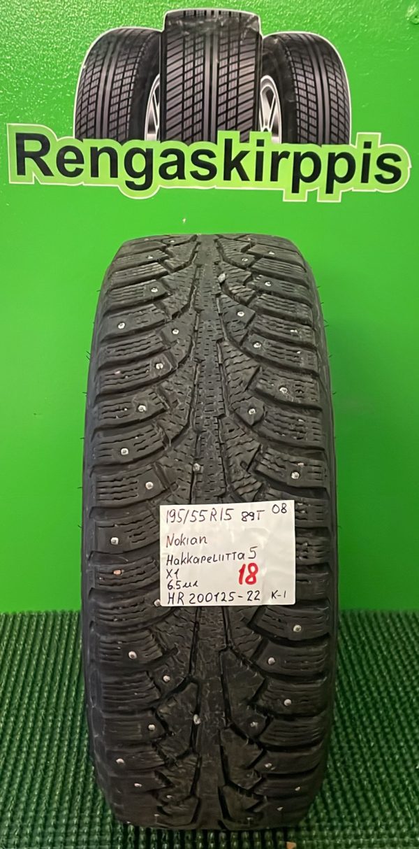 195/55R15 Nokian HKPL 5 89T nasta 6,5mm / K1