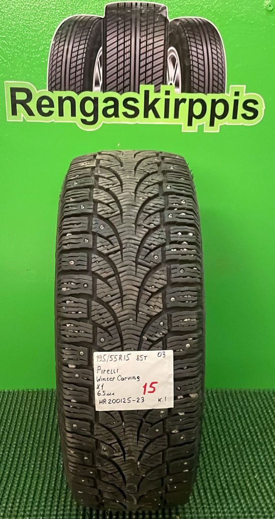 195/55R15 Pirelli Winter Carving 85T nasta 6,5mm / K1