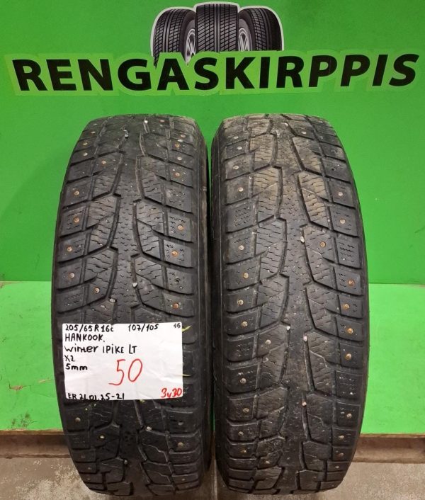 205/65R16C Hankook Winter IPike LT 107/105 nasta 5mm / 3V30