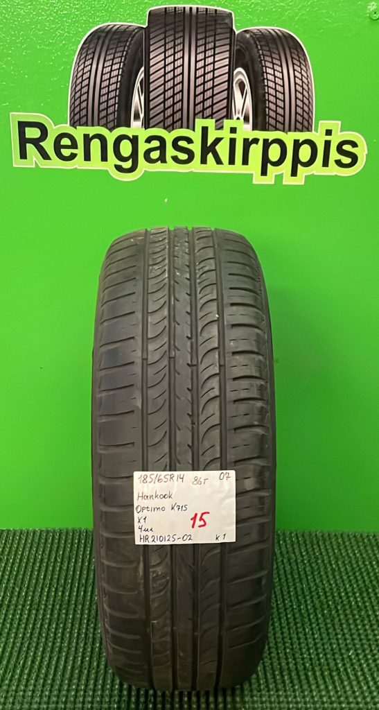 185/65R14 Hankook Optimo K715 86T kesä 4mm / K1