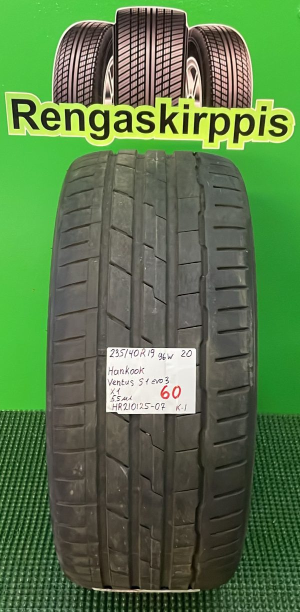 235/40R19 Hankook Ventus S1 Evo 3 96W kesä 5,5mm / K1