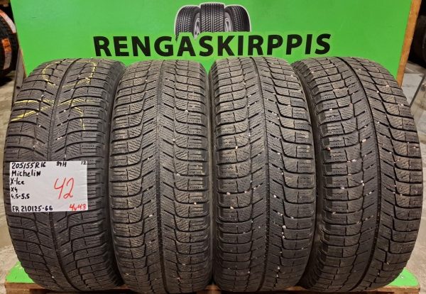 205/55R16 Michelin X-Ice 94H kitka 4,5-5,5mm / 4V43