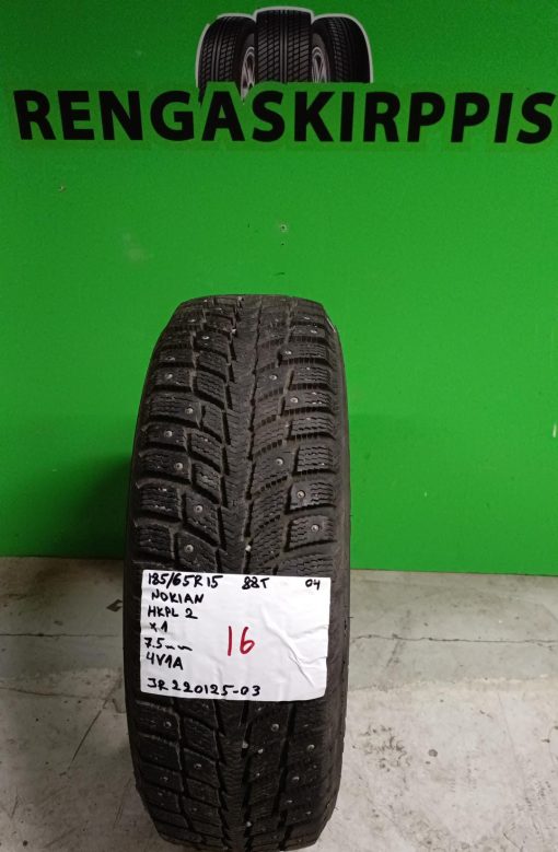 185/65R15 Nokian HKPL 2 88T nasta 7,5mm / 4V1A