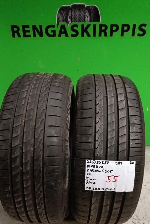 225/50R17 Minerva Radial F205 98Y kesä 5mm / 8P1A