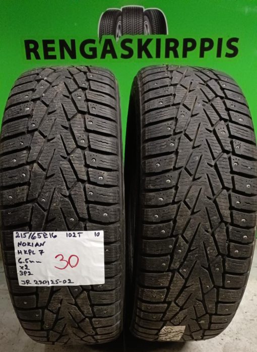 215/65R16 Nokian HKPL 7 102T nasta 6,5mm / 3P2