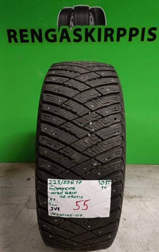 225/55R17 GoodYear UltraGrip Ice Arctic 101T nasta 7mm / 3V1