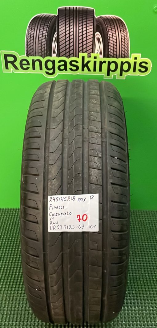 245/45R18 Pirelli Cinturato 100Y kesä 7mm / K1