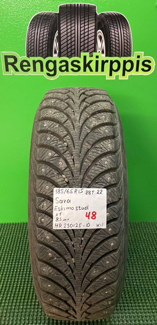 185/65R15 Sava Eskimo Stud 88T nasta 8,5mm / K1