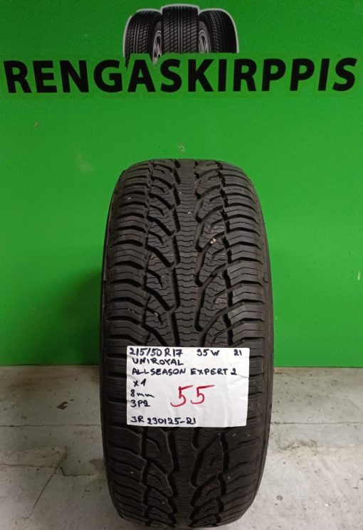 215/50R17 Uniroyal All Season Expert 2 95W kitka 8mm / 3P2