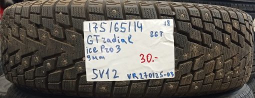 175/65R14 GT Radial Ice Pro 3 86T nasta 9mm / 5V12