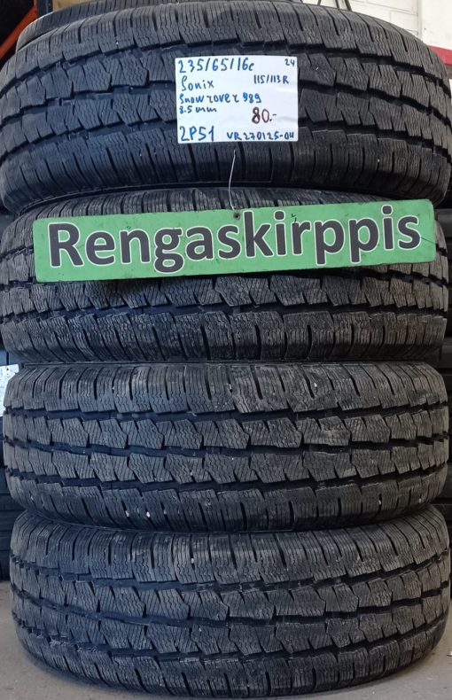 235/65R16C Sonix Snowrover 989 115/113R kitka 8,5mm / 2P51