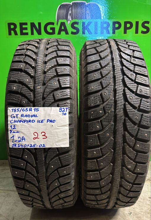 185/65R15 GT Radial Champiro Ice Pro 92T nasta 7mm / 1-2A