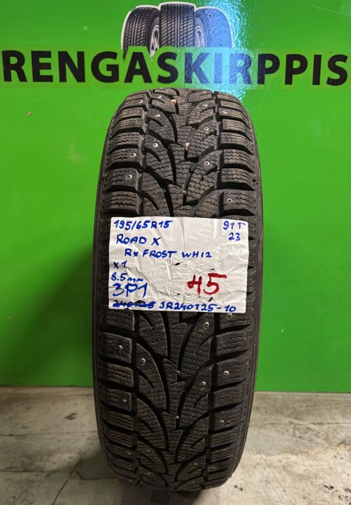 195/65R15 RoadX RxFrost WH12 91T nasta 8,5mm / 3P1