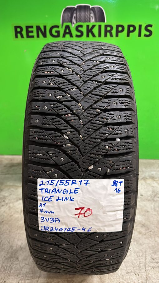 215/55R17 Triangle IceLink 98T nasta 7mm / 3V3A