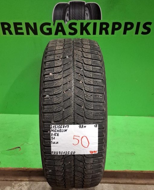 215/55R17 Michelin X-Ice 98H kitka 5mm / 4P11