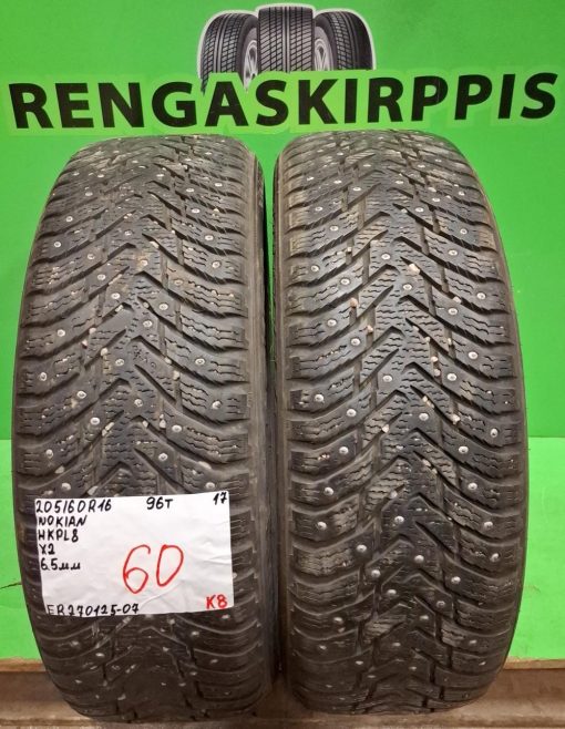 205/60R16 Nokian HKPL 8 96T nasta 6,5mm / K8