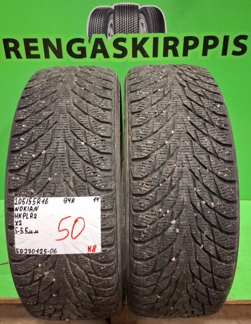 205/55R16 Nokian HKPL R2 94R kitka 5-5,5mm / K8