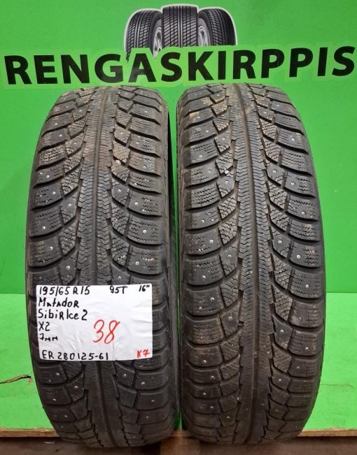 195/65R15 Matador Sibir Ice 2 95T nasta 7mm / K7