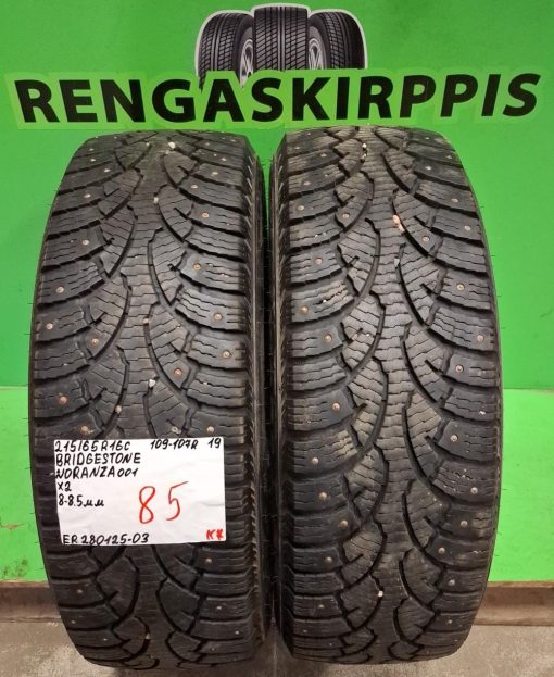 215/65R16C Bridgestone Noranza 001 109/107R nasta 8-8,5mm / K7