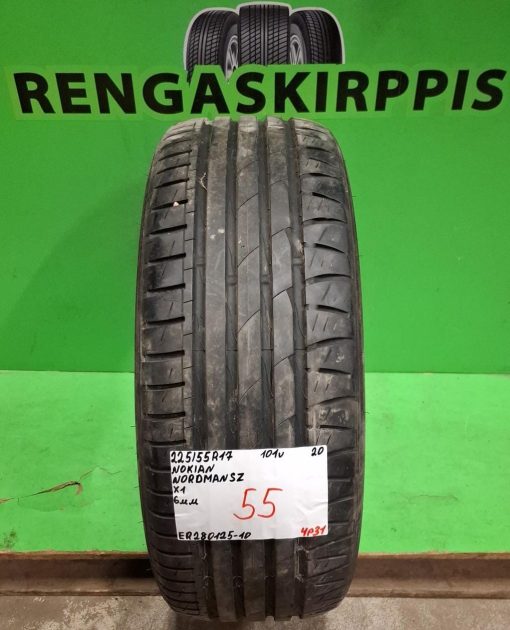 225/55R17 Nokian Nordman SZ 101V kesä 6mm / 4P31