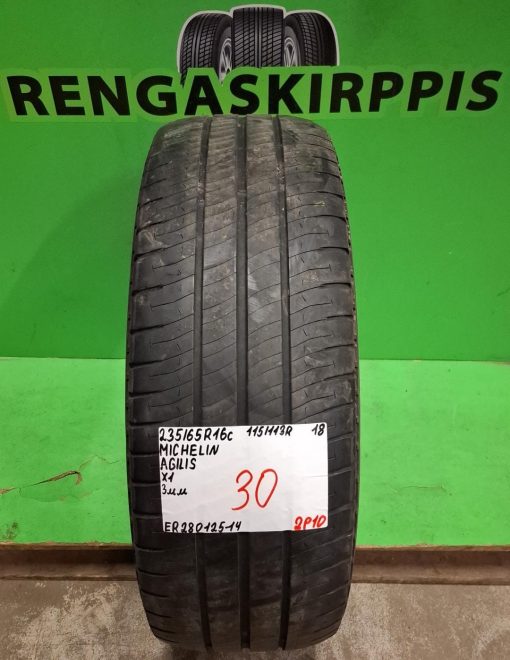 235/65R16C Michelin Agilis 115/113R kesä 3mm / 2P10