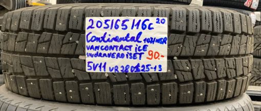 205/65R16C Continental VanContact Ice 107/105R nasta uudenveroiset / 5V11