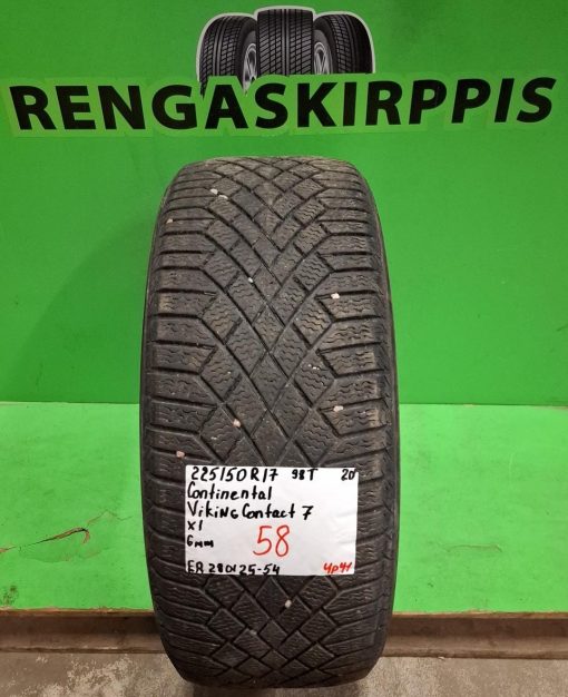 225/50R17 Continental VikingContact 7 98T kitka 6mm / 4P41