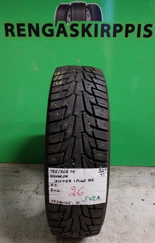 185/70R14 Hankook Winter IPike RS 92T nasta 8mm / 5V2A