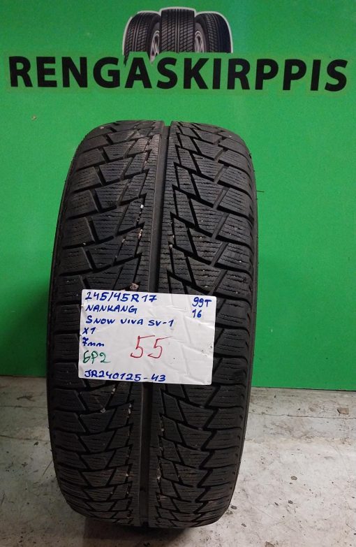 245/45R17 Nankang Snow Viva SV1 99T kitka 7mm / 6P2