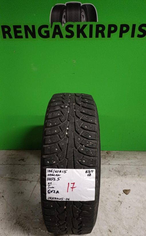 185/60R15 Nokian HKPL 5 88T nasta 5mm / 6V2A