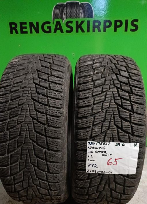 225/45R17 Nankang Ice 1 Activa 94Q kitka 7mm / 7V2