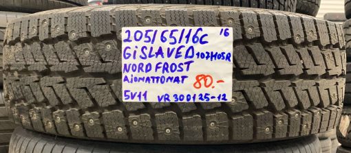 205/65R16C Gislaved NordFrost 107/105R nasta ajamattomat / 5V11