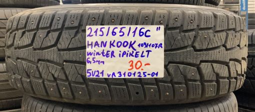 215/65R16C Hankook Winter IPike LT 109/107R nasta 6,5mm / 5V21