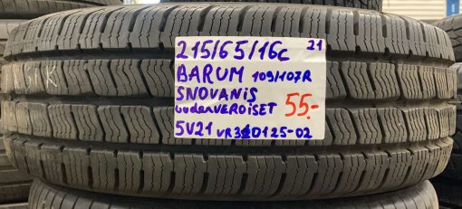 215/65R16C Barum Snovanis 109/107R kitka uudenveroiset / 5V21