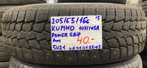 205/65R16C Kumho Power Grip 107/105R nasta 7mm / 5V21